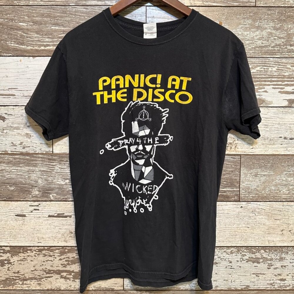 Panic At the Disco 'Pray for the Wicked' American Tour Black Men's Band Tee